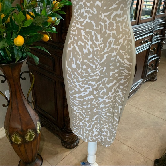 Calvin Klein | animal print colorblock scuba dress size 8 - Picture 10 of 15